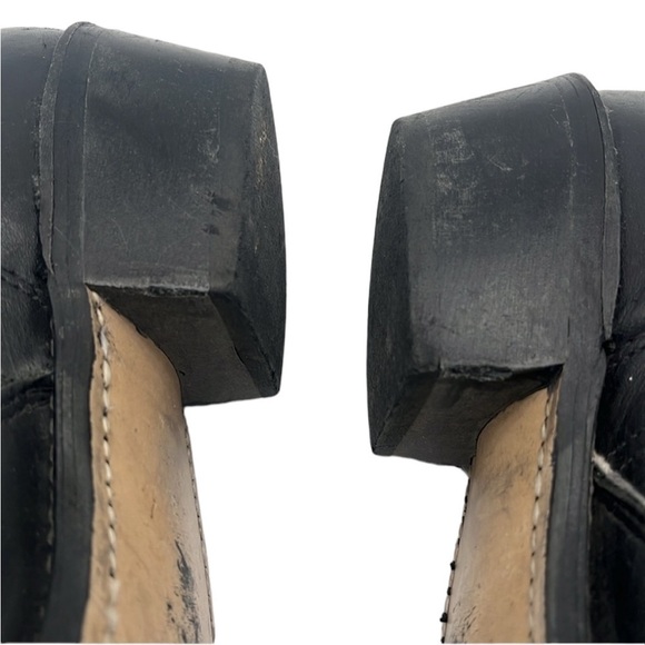 Double H Black Leather Side Zip Western Boots Men Size 10.5 BLEMISH - Picture 5 of 10